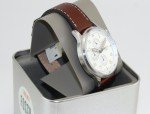 Fossil Retro Pilot Silver Brown Chronograph Watch