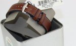 Fossil Retro Pilot Silver Brown Chronograph Watch