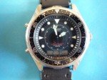 Casio Men's Vintage 320R Dive Watch Black Face