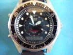 Casio Men's Vintage 320R Dive Watch Black Face