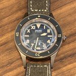 Bronze Fathoms Vintage Watch with Canvas Strap
