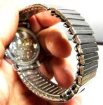 Men's Vintage 17J Checkered Flags Wristwatch
