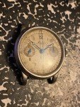 Minerva Stainless Steel Monopusher Chronograph Watch