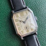 Vintage Art Deco Luminous Dial Gold Plate Watch