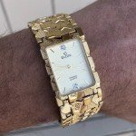 Vintage Neo Art Deco Elgin Men's Diamond Watch