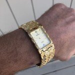 Vintage Neo Art Deco Elgin Men's Diamond Watch