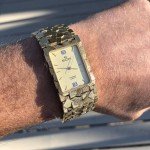 Vintage Neo Art Deco Elgin Men's Diamond Watch