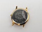 Vintage Race Car Finish Line Watch 35mm Gold Tone