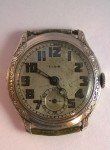 Vintage Elgin E-7 Art Deco White Gold Watch