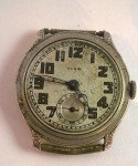 Vintage Elgin E-7 Art Deco White Gold Watch