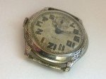 Vintage Elgin E-7 Art Deco White Gold Watch