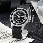 Vintage 50-Fathoms Automatic Dive Watch for Men