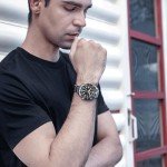 Men's Vintage Automatic Diver Watch - Black Dial
