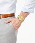 Bulova Men's Gold Tone Calendar Quartz Watch