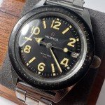 Helbros Vintage Skin Diver Watch with Riveted Bracelet