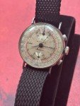 36.3mm Swiss Pierce Pilot's Chronograph Vintage Watch