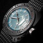 Vostok Amphibia Diver Watch with Black-Gray Strap