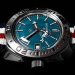 Vostok Amphibia Diver Watch with Black-Gray Strap