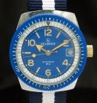 Helbros Broad Arrow Blue Skin Diver Watch