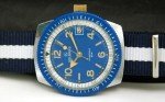 Helbros Broad Arrow Blue Skin Diver Watch