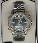 Men's Vintage Zeon Military Pilot Chronograph Watch