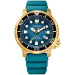 Citizen Promaster Eco-Drive Dive Watch - Teal/Gold