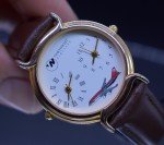Vintage Northwest Airlines Dual Time Zone Pilot Watch