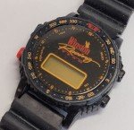 Winston Racing Team Black Vintage Digital Watch