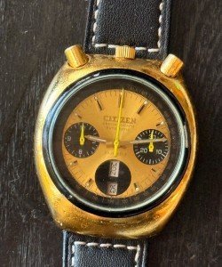 Vintage Citizen Bullhead Gold Plated Men's Watch