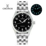 Cronos L6012 Vintage Pilot Watch with PT5000 Movement