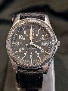 Vintage Luminox H3 MBM Black Dial Field Watch