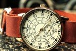 Soviet POBEDA Pilot Military Wrist Watch – Beige Face