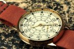 Soviet POBEDA Pilot Military Wrist Watch – Beige Face