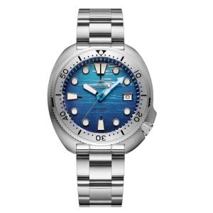 Men's Vintage Automatic Dive Watch - Blue Dial