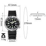 Men's 47.5mm Automatic Dive Watch with Sapphire Crystal