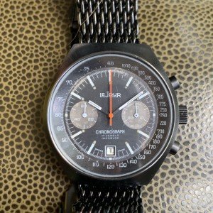 LeJour Vintage PVD 7734 Chronograph Wristwatch 41mm
