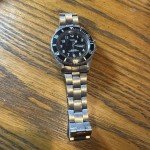 Timex Vintage Sport Diver Watch with Black Dial