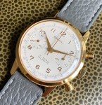 Gold Tone Grutli Landeron 248 Chronograph Watch