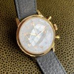 Gold Tone Grutli Landeron 248 Chronograph Watch