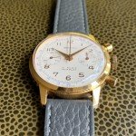 Gold Tone Grutli Landeron 248 Chronograph Watch