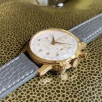 Gold Tone Grutli Landeron 248 Chronograph Watch