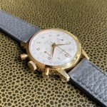 Gold Tone Grutli Landeron 248 Chronograph Watch
