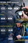 Vintage 100M Waterproof Scuba Diving Watch with Compass