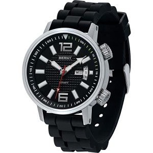BERNY Men's Automatic Dive Watch - Black Dial