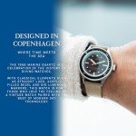 Vintage 1956 Marine Men's Waterproof Watch - Black