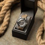 Vintage 1956 Marine Men's Waterproof Watch - Black