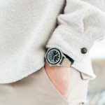 Vintage 1956 Marine Men's Waterproof Watch - Black