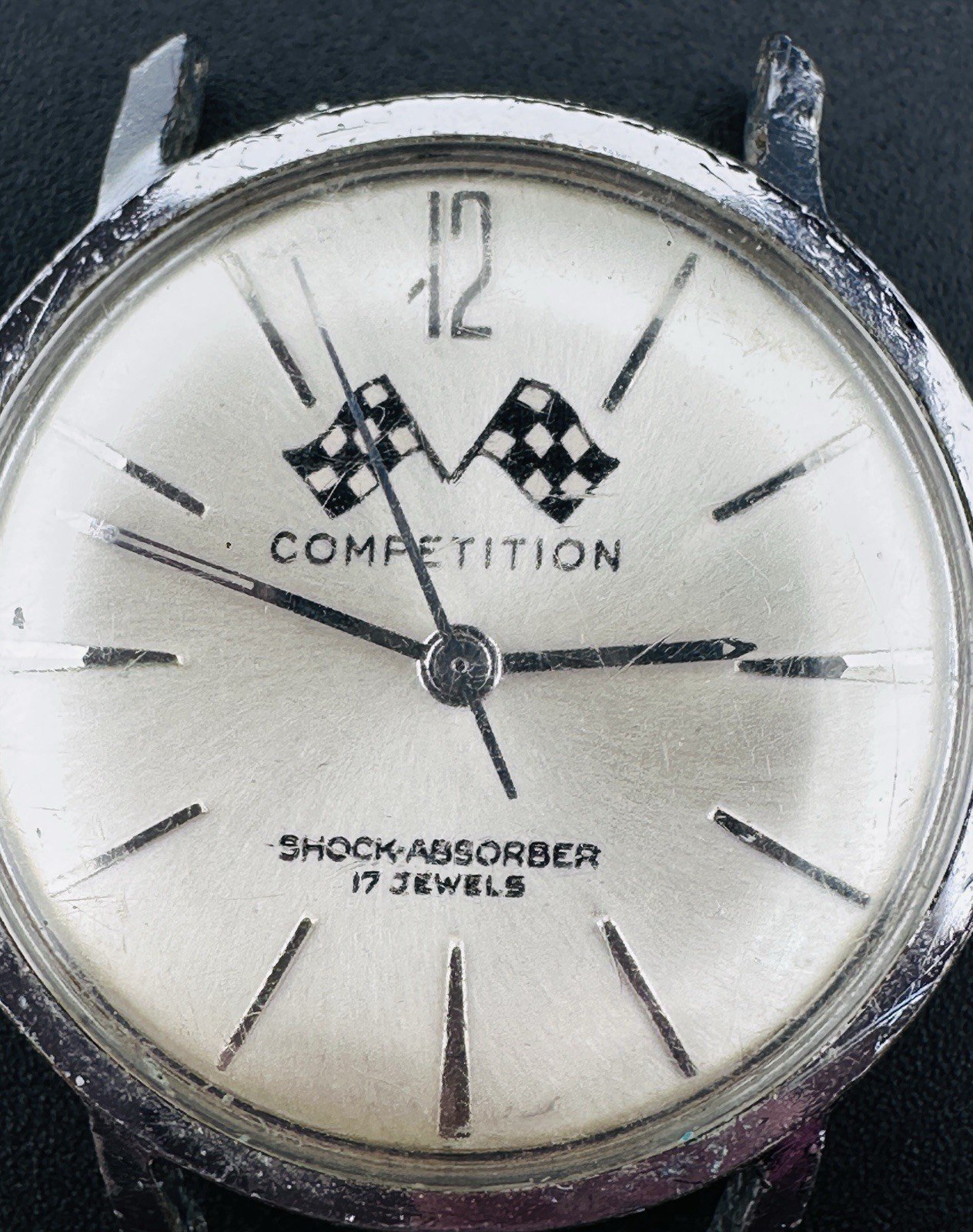 Vintage Men's Racing Flags Mechanical Watch