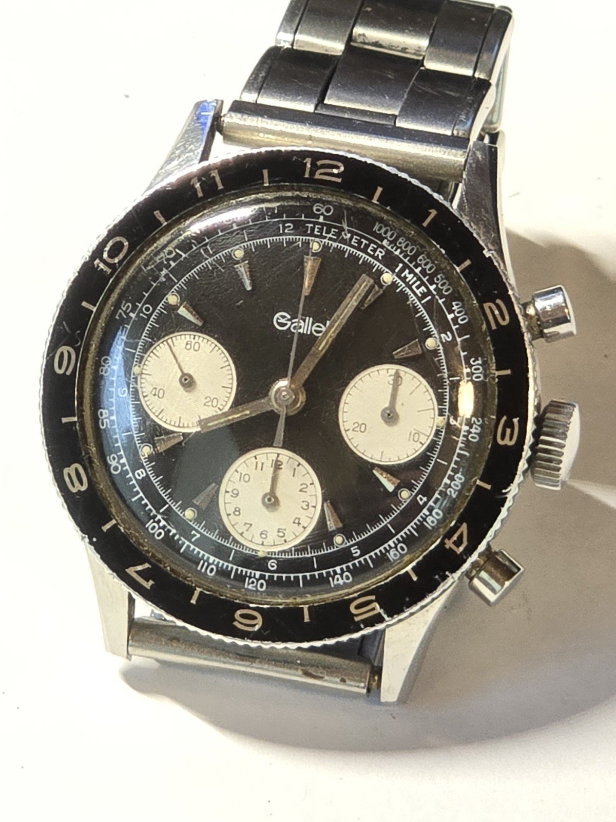 Gallet MultiChron Pilot Vintage Chronograph Watch