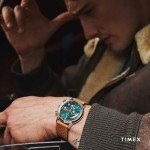 Timex Marlin Brown Strap Green Dial Watch